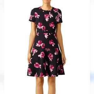 Kate Spade Like New Floral Black and Pink Dress
